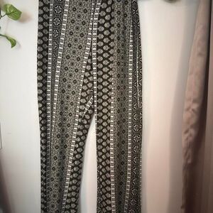 Bohemian Festival Banana-moon Women's Flare Leg Pants XL
